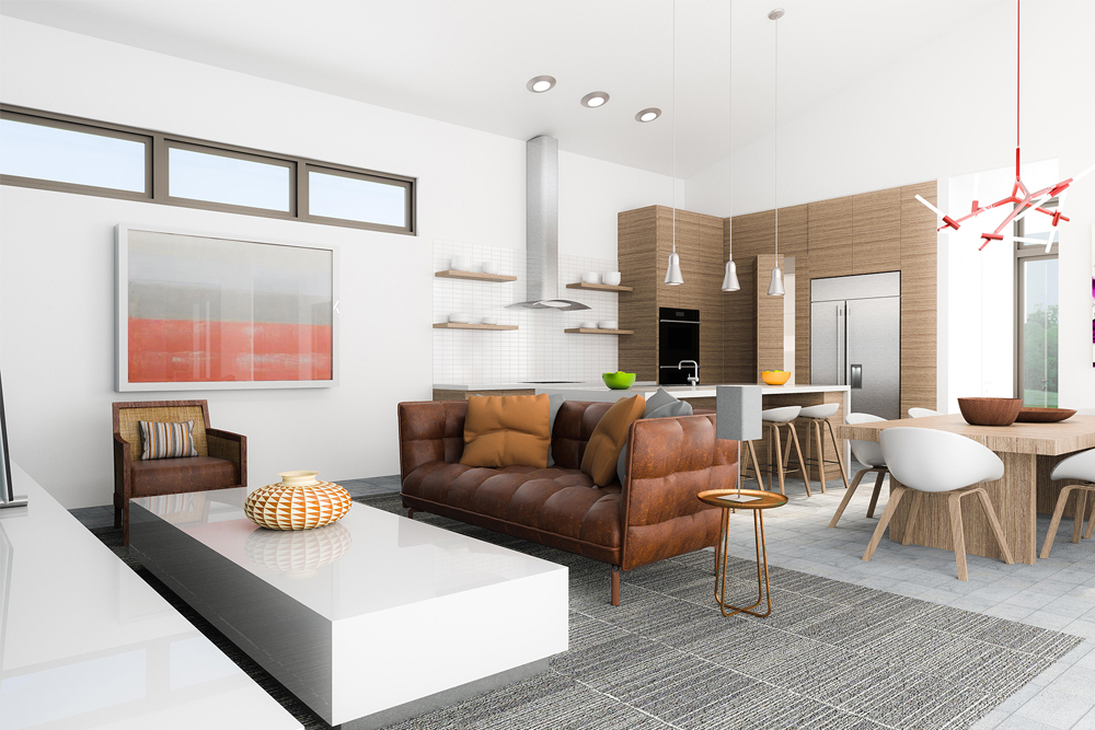 Family Room of this 3-Bedroom, 2002 Sq Ft Plan - 136-1036