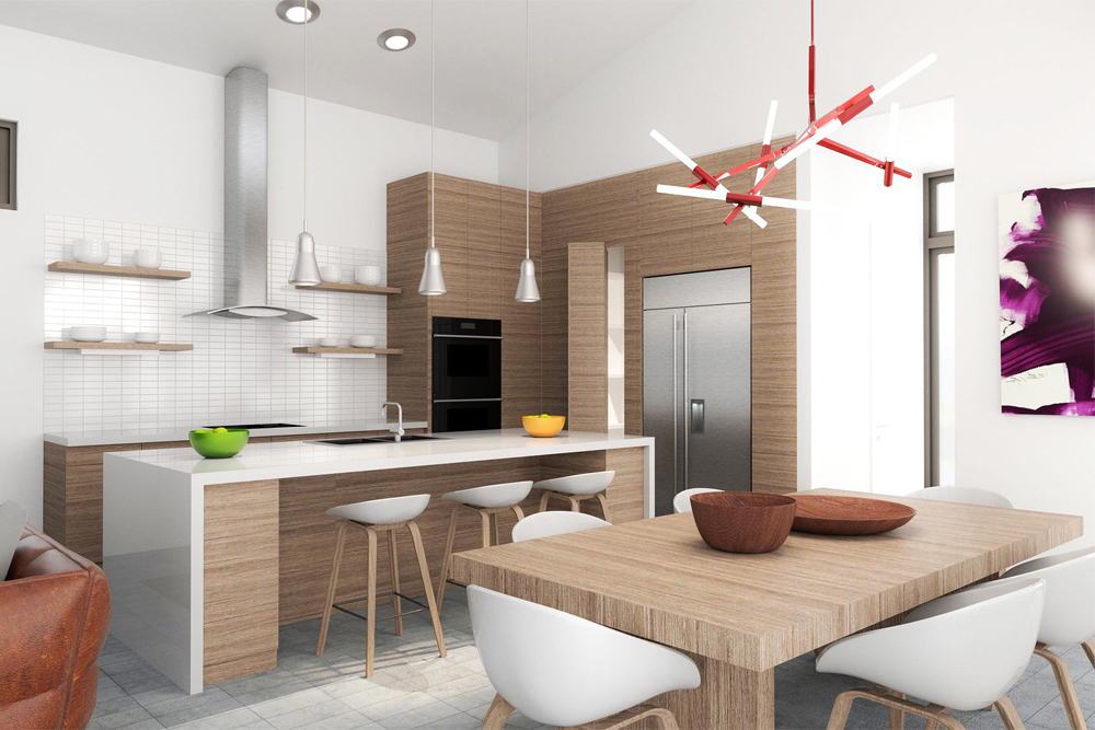 Kitchen of this 3-Bedroom, 2002 Sq Ft Plan - 136-1036
