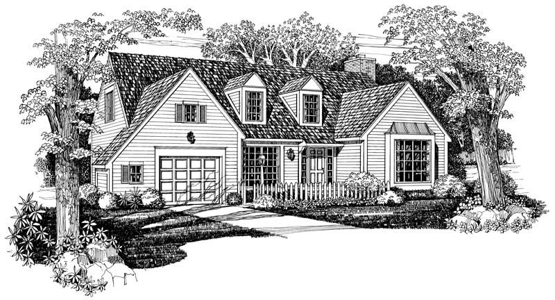 Country home (ThePlanCollection: Plan #137-1005)
