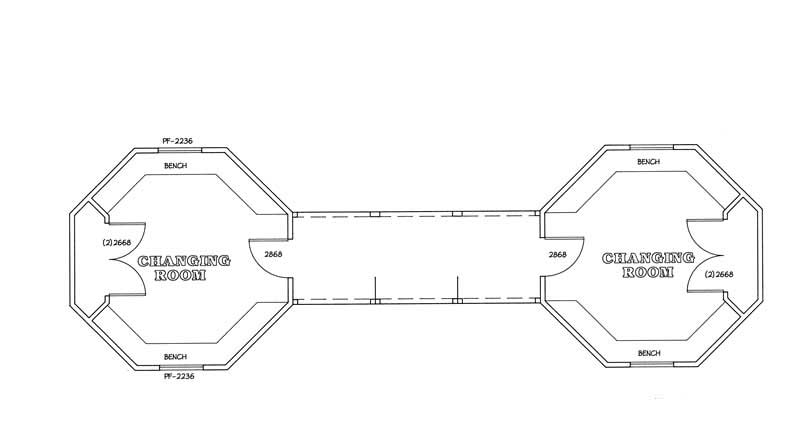 Floor Plan First Story of Garage Plan #137-1052