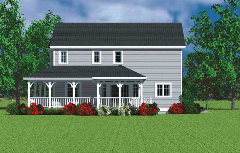Home Plan Right Elevation of this 3-Bedroom,1987 Sq Ft Plan -137-1114