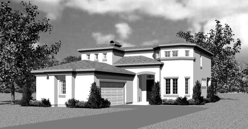 Home Plan Front Elevation of this 3-Bedroom,2091 Sq Ft Plan -137-1119