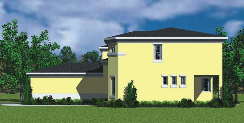Home Plan Right Elevation of this 3-Bedroom,2320 Sq Ft Plan -137-1123
