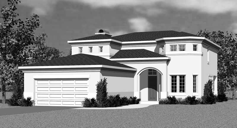 Home Plan Front Elevation of this 3-Bedroom,2320 Sq Ft Plan -137-1123