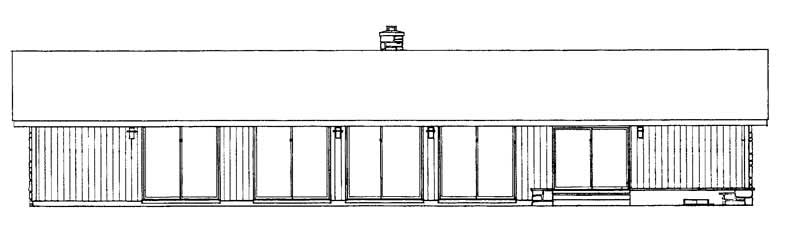 Home Plan Rear Elevation of this 3-Bedroom,2652 Sq Ft Plan -137-1171