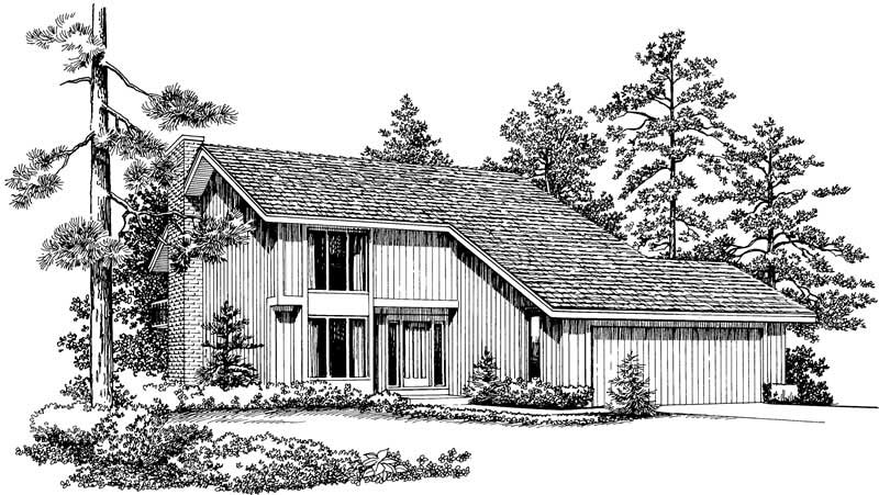 Home Plan Front Elevation of this 3-Bedroom,1999 Sq Ft Plan -137-1178