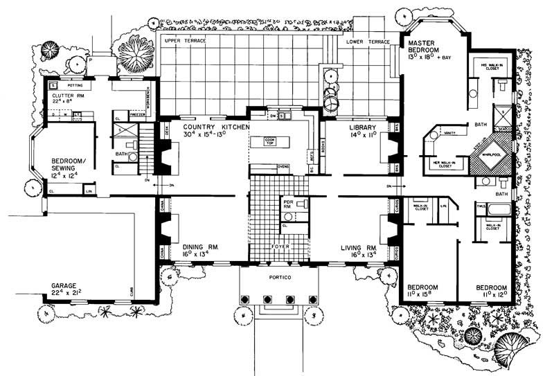 Floor Plan First Story of Historic Plan #137-1180