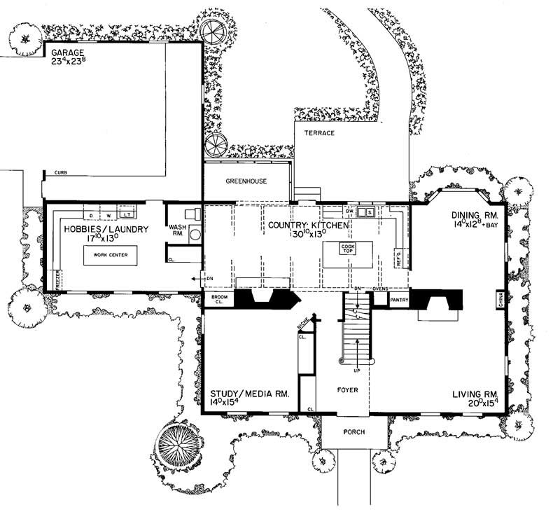 Floor Plan First Story of Plan #137-1183
