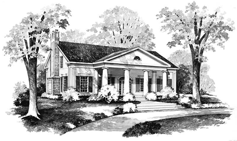 Home Plan Front Elevation of this 3-Bedroom,2291 Sq Ft Plan -137-1187