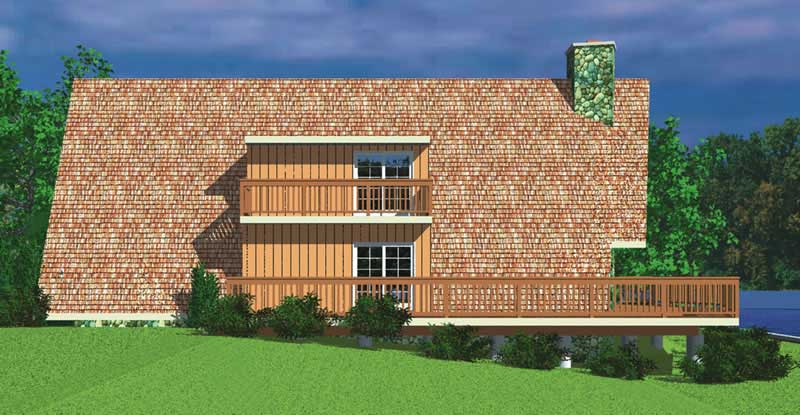 Home Plan Left Elevation of this 3-Bedroom,2054 Sq Ft Plan -137-1205