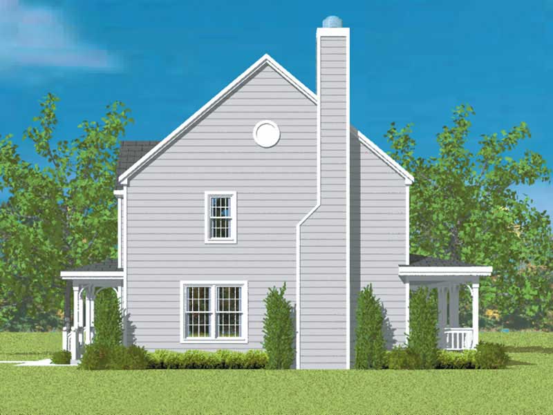 Home Plan Right Elevation of this 4-Bedroom,2271 Sq Ft Plan -137-1208