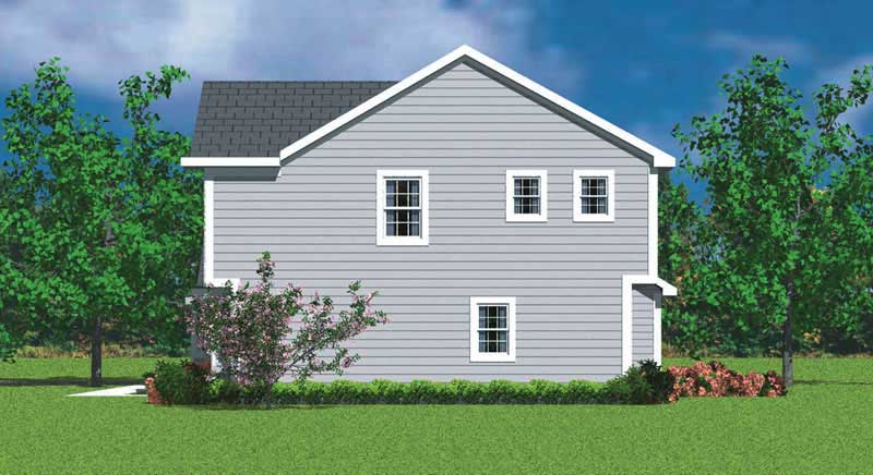 Home Plan Right Elevation of this 3-Bedroom,2030 Sq Ft Plan -137-1213
