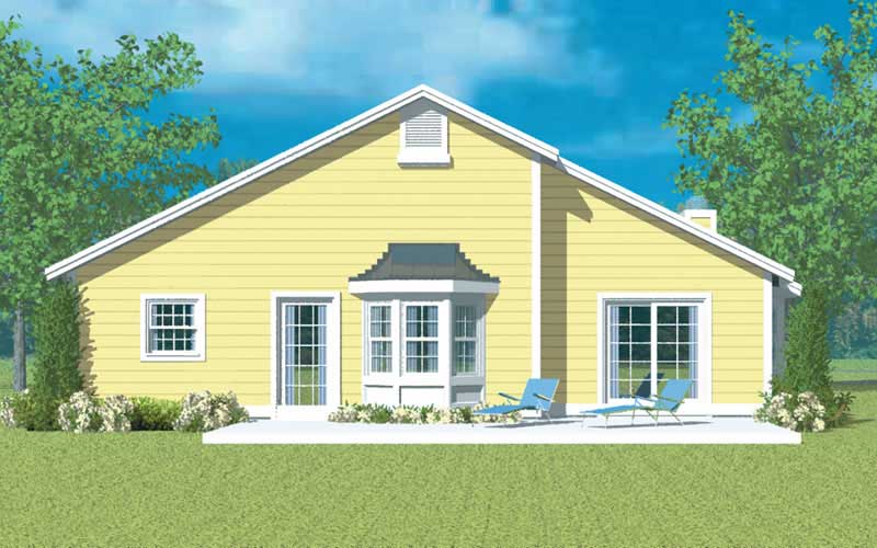 Floor Plan Second Story of Country Plan #137-1231