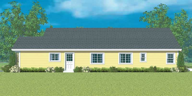 Home Plan Right Elevation of this 3-Bedroom,1952 Sq Ft Plan -137-1231