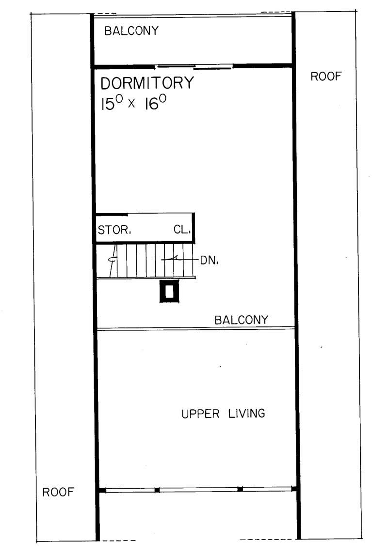 Floor Plan Second Story of Plan #137-1239