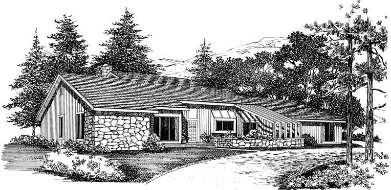 Front View of this 3-Bedroom, 1824 Sq Ft Plan - 137-1281