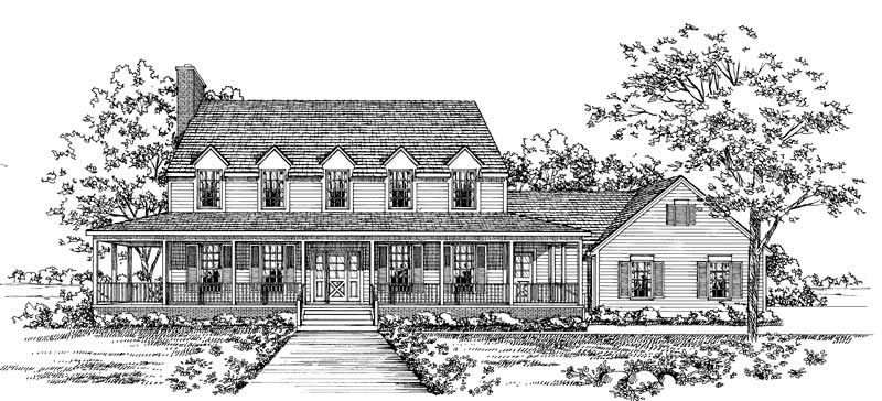 Front View of this 3-Bedroom, 2821 Sq Ft Plan - 137-1291