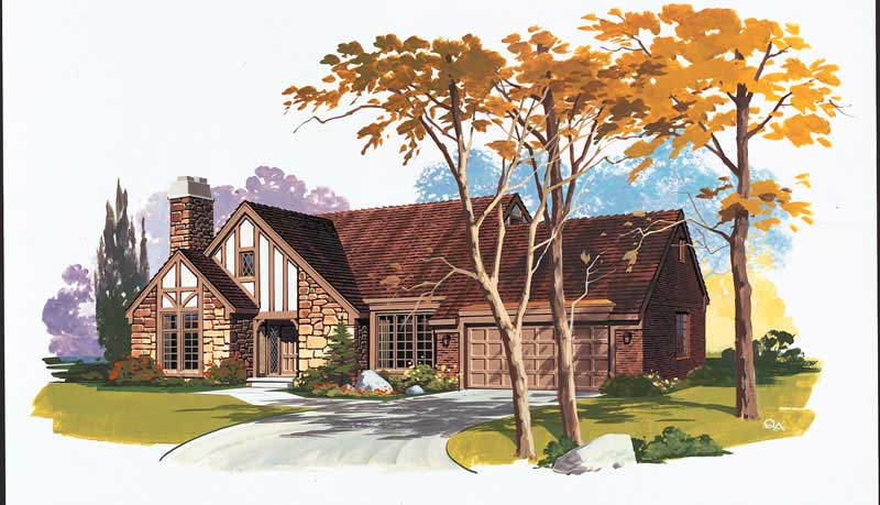 European home (ThePlanCollection: Plan #137-1305)