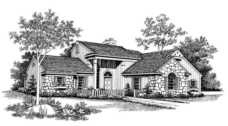 Contemporary home (ThePlanCollection: Plan #137-1333)