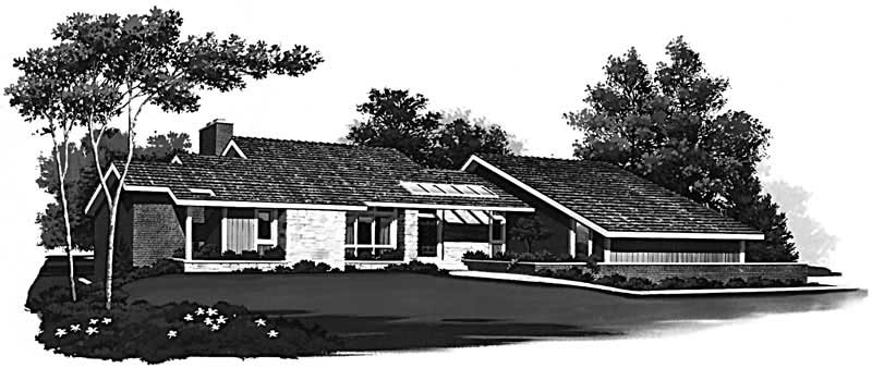 Contemporary home (ThePlanCollection: Plan #137-1343)