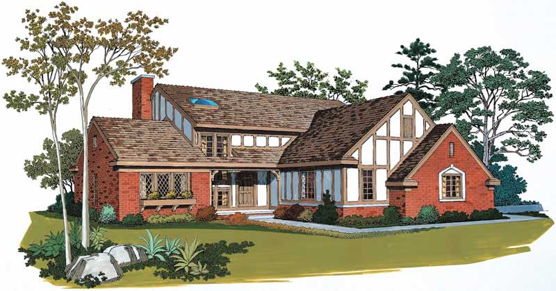 European home (ThePlanCollection: Plan #137-1352)