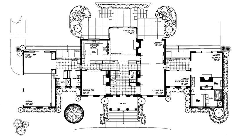 Floor Plan First Story of Victorian Plan #137-1358
