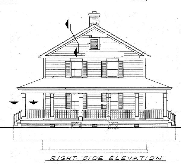 Home Plan Right Elevation of this 3-Bedroom,2336 Sq Ft Plan -137-1360