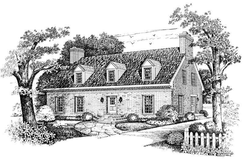 Home Plan Front Elevation of this 3-Bedroom,2565 Sq Ft Plan -137-1371