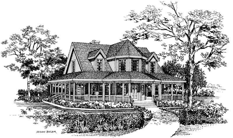 Home Plan Front Elevation of this 3-Bedroom,1895 Sq Ft Plan -137-1385