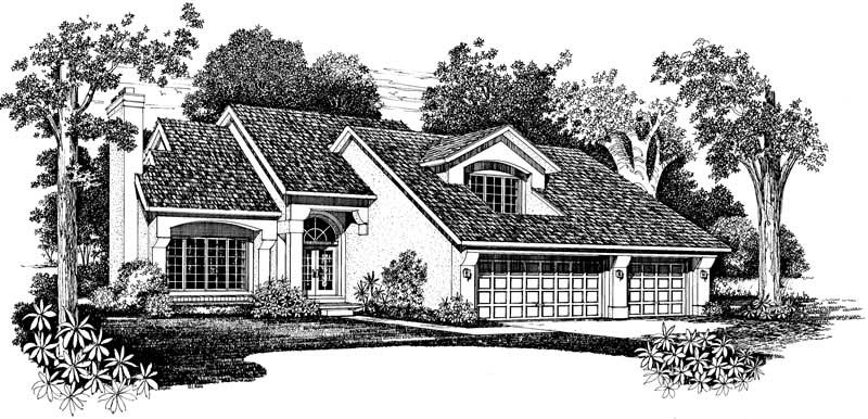Home Plan Front Elevation of this 3-Bedroom,2260 Sq Ft Plan -137-1397