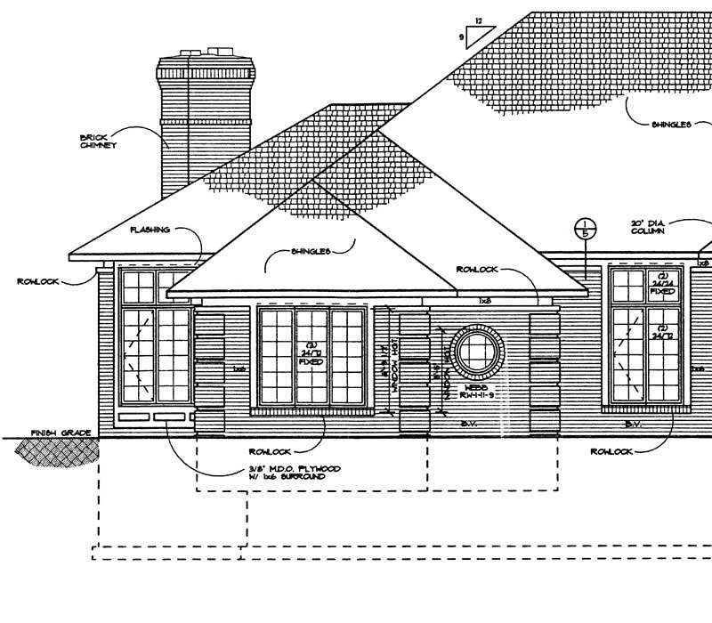 Home Plan Front Elevation of this 3-Bedroom,2916 Sq Ft Plan -137-1401