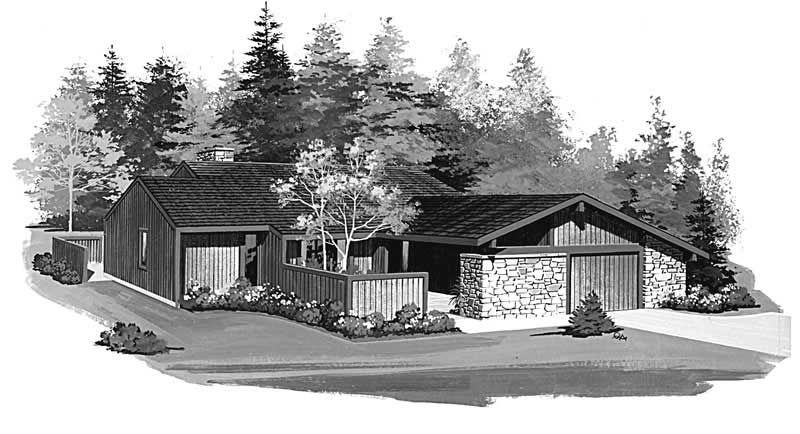 Contemporary home (ThePlanCollection: Plan #137-1410)
