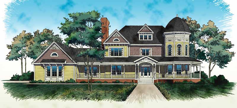 Victorian home (ThePlanCollection: Plan #137-1416)