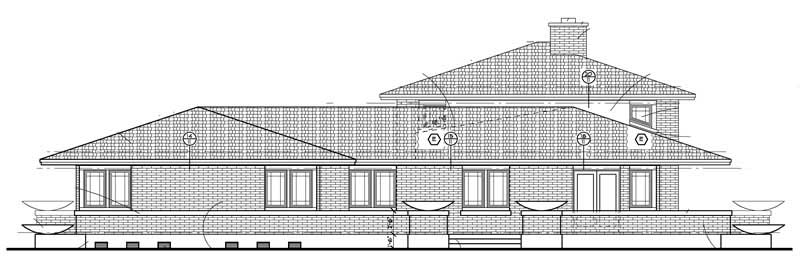 Home Plan Left Elevation of this 3-Bedroom,2626 Sq Ft Plan -137-1421