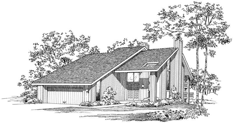 Front View of this 4-Bedroom, 3315 Sq Ft Plan - 137-1438