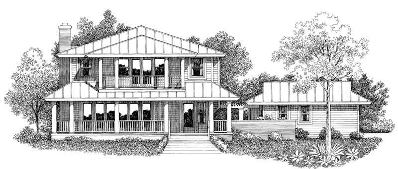 Country home (ThePlanCollection: Plan #137-1448)