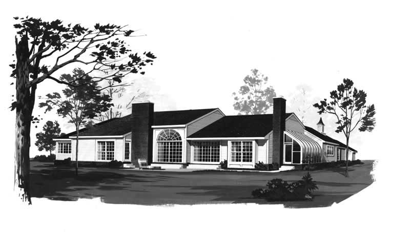 Front View of this 3-Bedroom, 2758 Sq Ft Plan - 137-1456