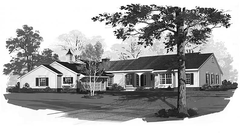 Front View of this 3-Bedroom, 2758 Sq Ft Plan - 137-1456