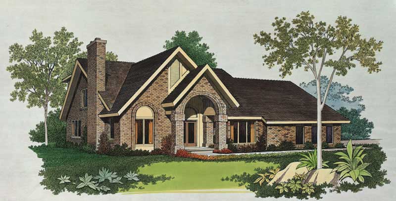 Contemporary home (ThePlanCollection: Plan #137-1461)