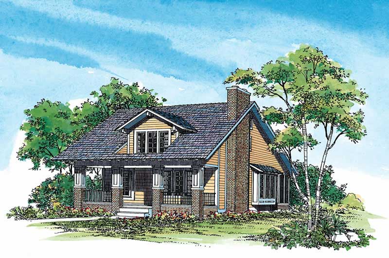 Craftsman home (ThePlanCollection: Plan #137-1478)