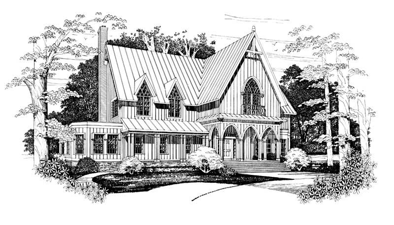 Home Plan Front Elevation of this 4-Bedroom,3875 Sq Ft Plan -137-1481