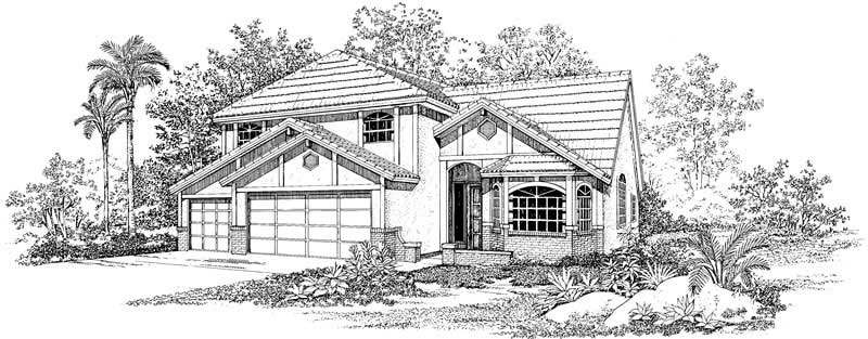Contemporary home (ThePlanCollection: Plan #137-1493)