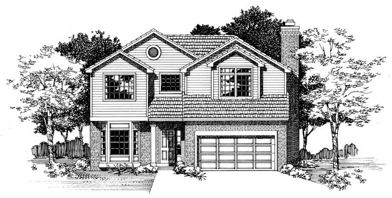 Country home (ThePlanCollection: Plan #137-1495)