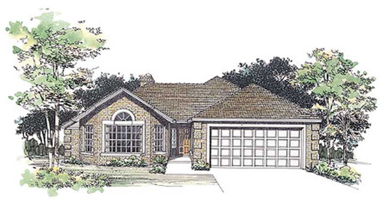 Country home (ThePlanCollection: Plan #137-1496)