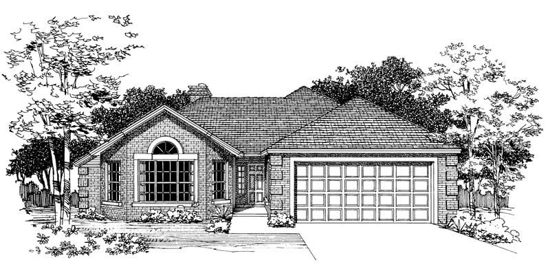 Front View of this 2-Bedroom, 1560 Sq Ft Plan - 137-1496