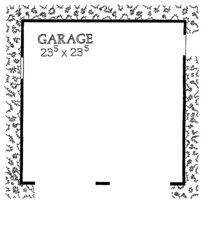 Floor Plan First Story of Colonial Plan #137-1517