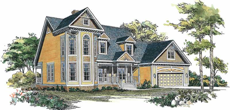 Victorian home (ThePlanCollection: Plan #137-1520)