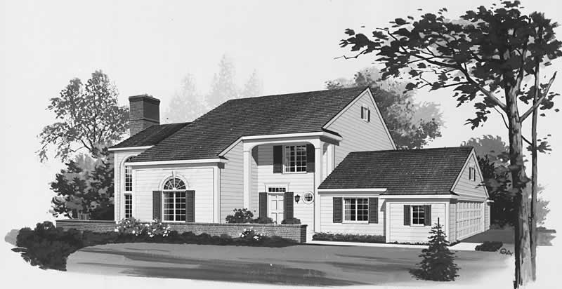 Contemporary home (ThePlanCollection: Plan #137-1536)