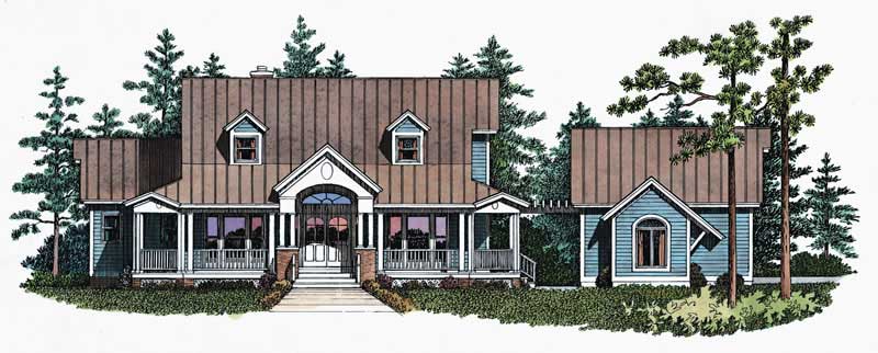 Country home (ThePlanCollection: Plan #137-1547)