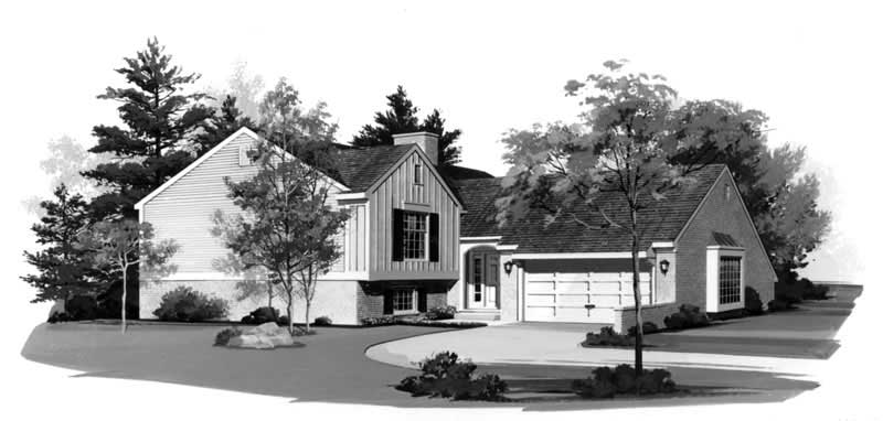 Country home (ThePlanCollection: Plan #137-1552)